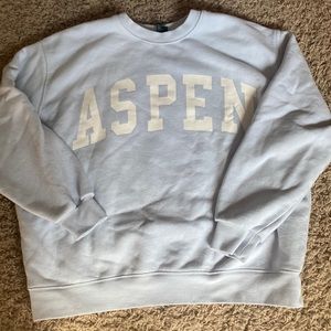 ASPEN baby blue crewneck